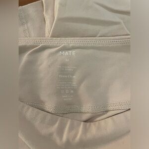Mate the label cropped leggings in Bone (cream, beige) 92% organic cotton, M